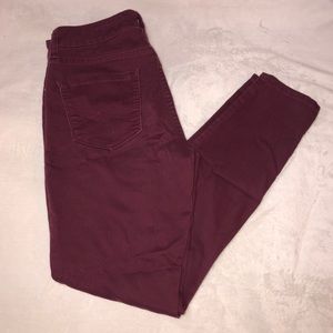 Aeropostale High Waisted Jegging Women’s Maroon